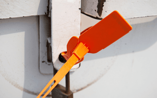 Security seal preventing theft in St Helens, UK