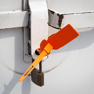 Security seal preventing theft in St Helens, UK